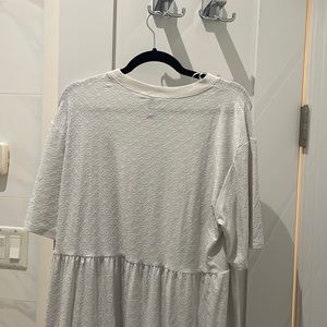 knee length white dress